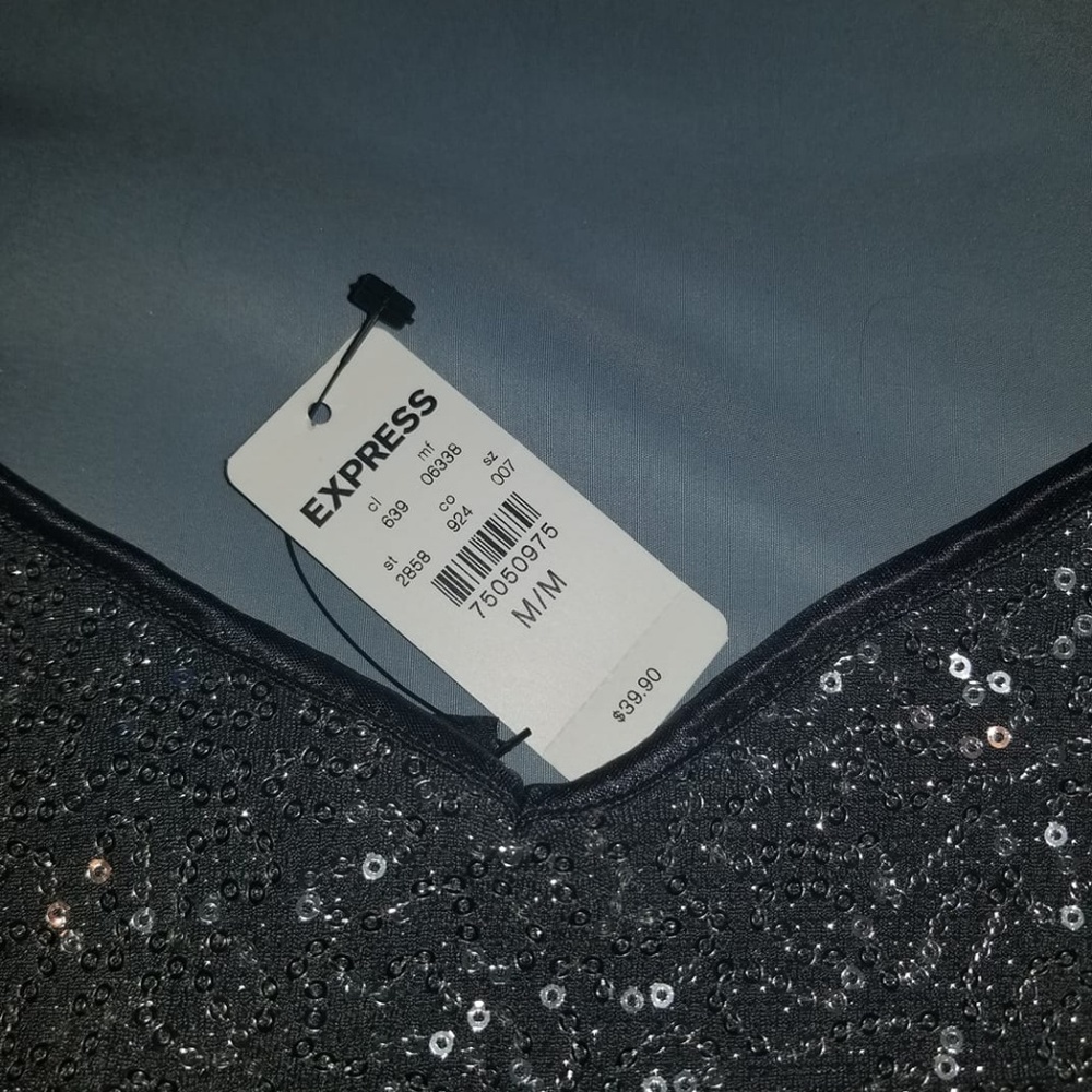 NWT Express Sequin Cami Tank, Med - Picture 2 of 2